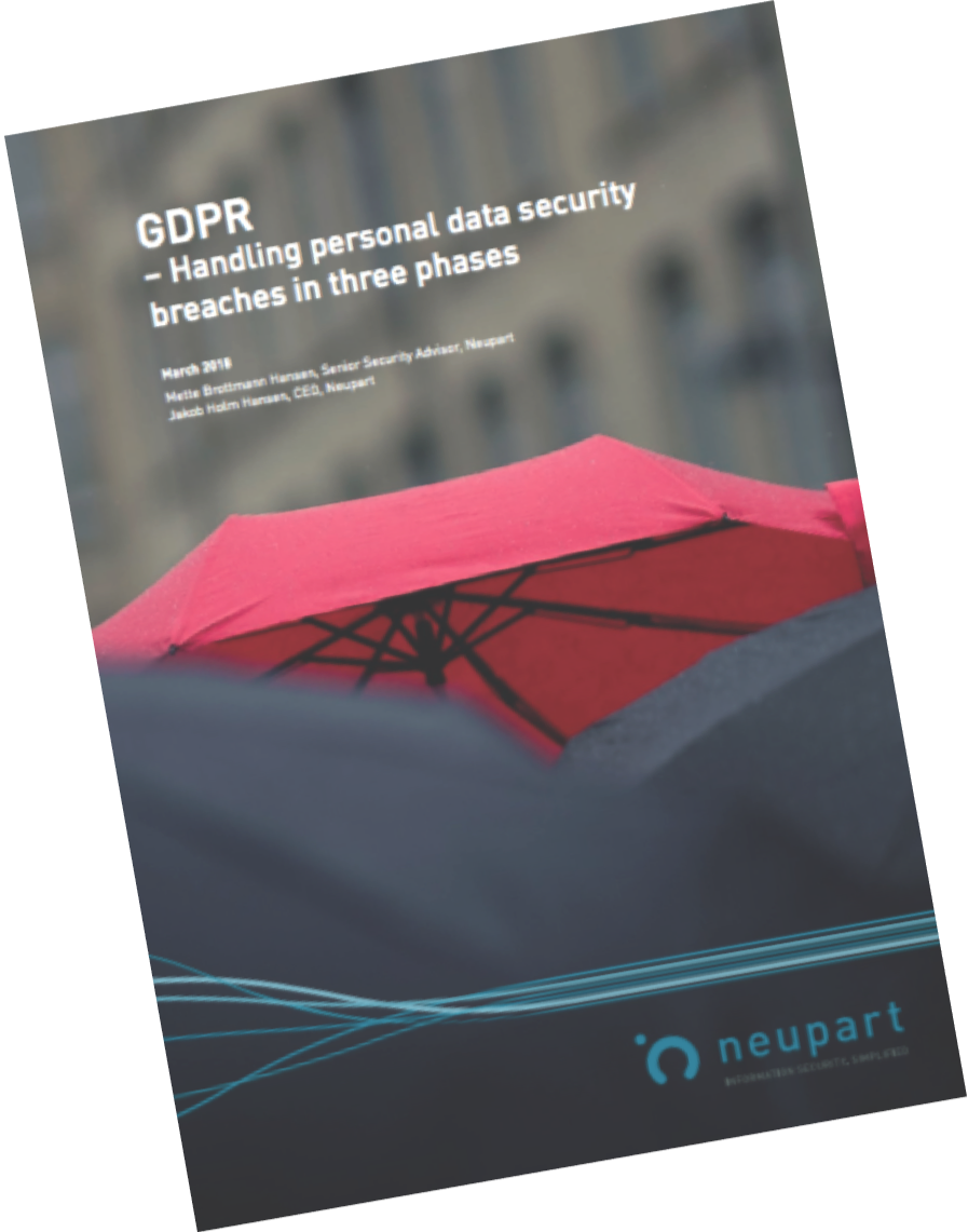 Handling personal data security breaches in three phases