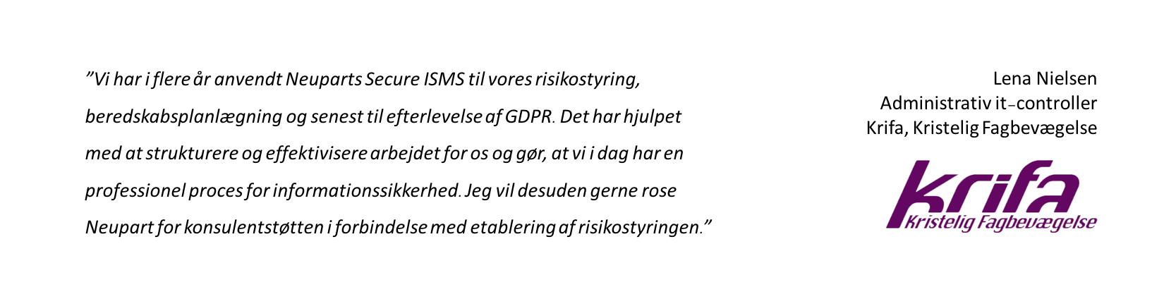 Efterlevelse af GDPR - Struktur og effektivisering - Proces for informationssikkerhed
